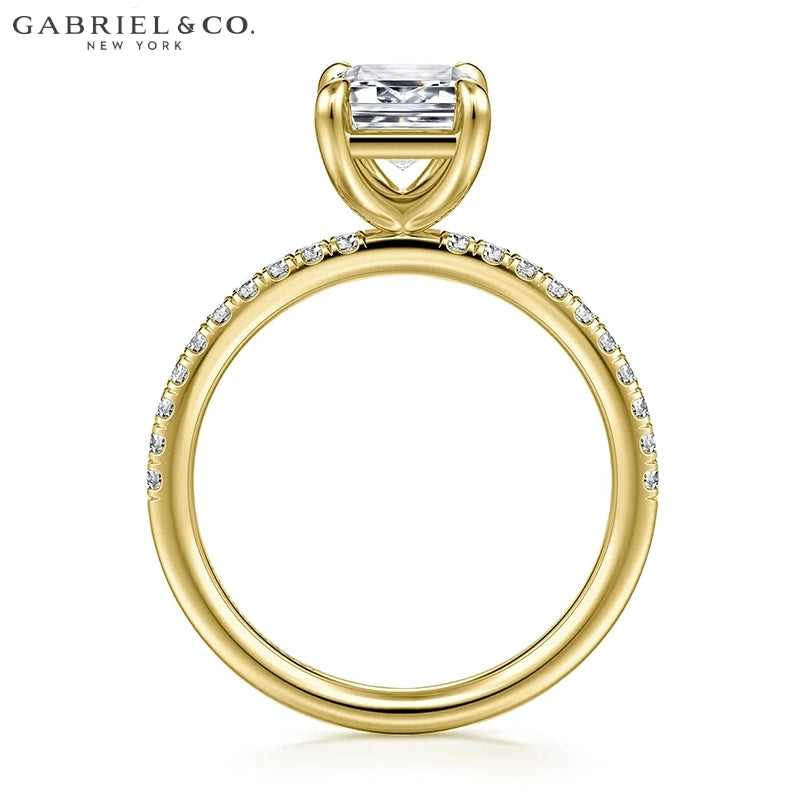 1.00ctr-2.00ctr Emerald Cut Natural Diamond Ring