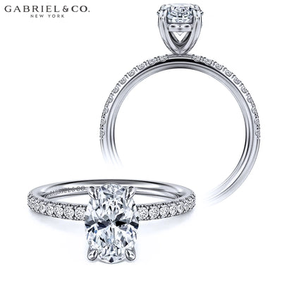1.77ctw Oval Cut Lab Grown Diamond Ring