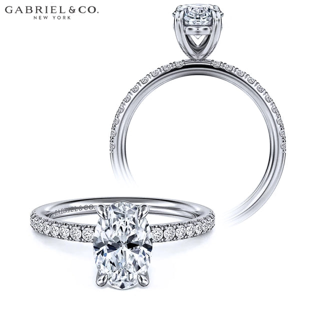1.77ctw Oval Cut Lab Grown Diamond Ring
