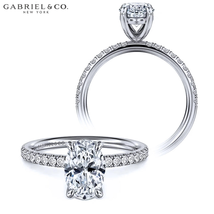 1.77ctw Oval Cut Lab Grown Diamond Ring