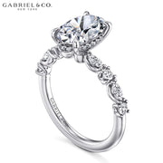 1.50ctr-3.00ctr Oval Cut Diamond Customizable Ring