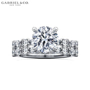 1.00ctr-3.00ctr Round Cut Diamond Customizable Ring