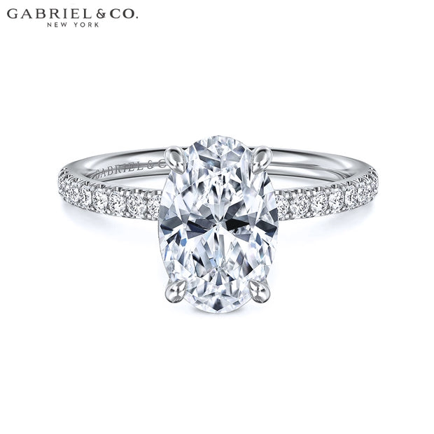 1.00ctr-2.00ctr Oval Cut Natural Diamond Ring