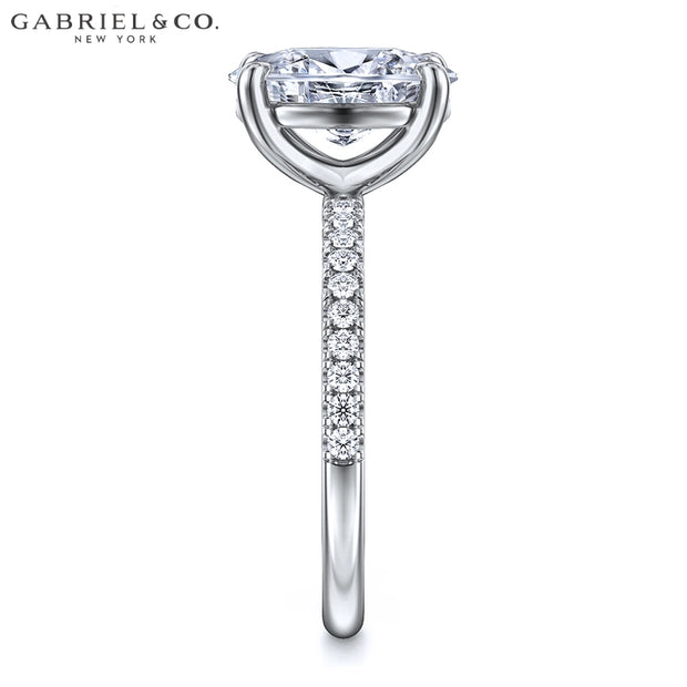 1.00ctr-2.00ctr Oval Cut Natural Diamond Ring