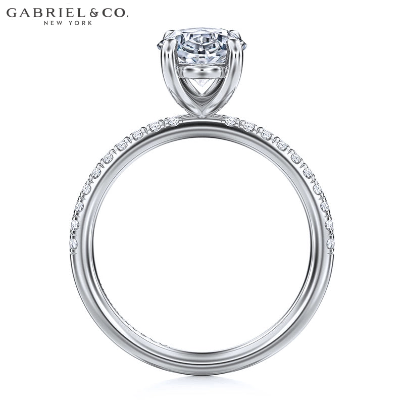 1.00ctr-2.00ctr Oval Cut Natural Diamond Ring
