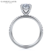 1.00ctr-2.00ctr Oval Cut Natural Diamond Ring