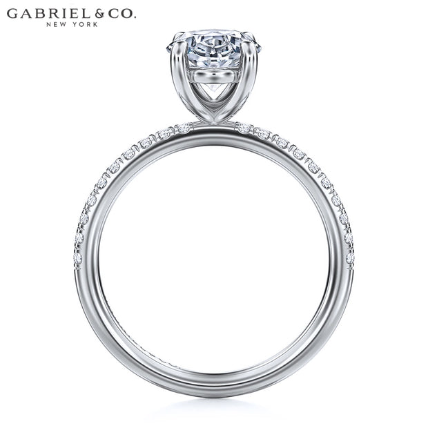 1.00ctr-2.00ctr Oval Cut Natural Diamond Ring
