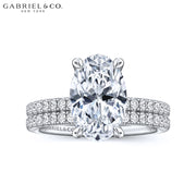 1.00ctr-2.00ctr Oval Cut Natural Diamond Ring