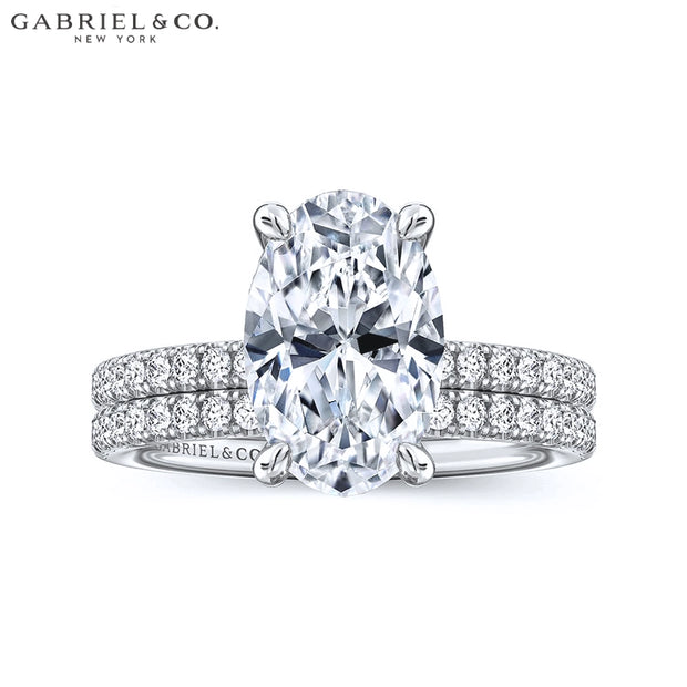 1.00ctr-2.00ctr Oval Cut Natural Diamond Ring
