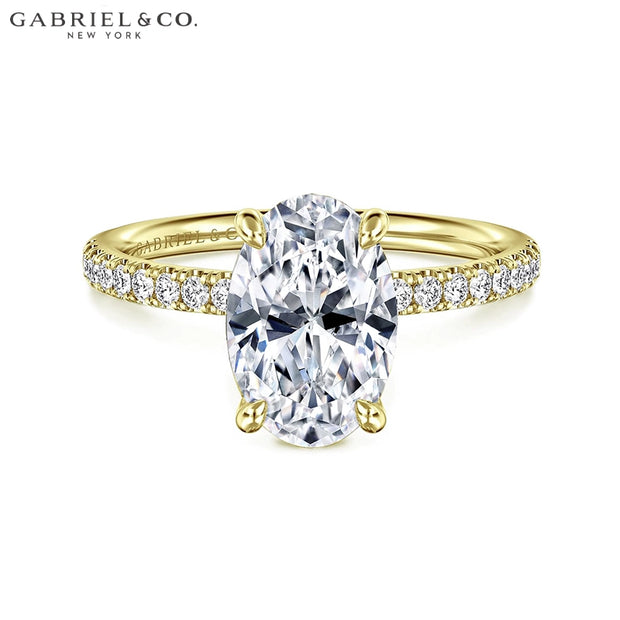 1.00ctr-2.00ctr Oval Cut Natural Diamond Ring