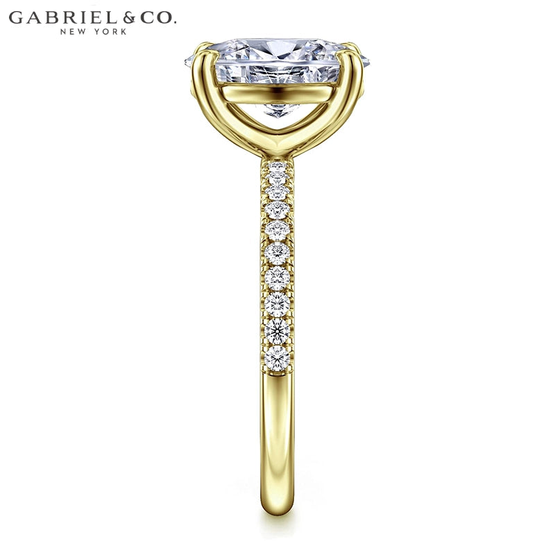 1.00ctr-2.00ctr Oval Cut Natural Diamond Ring