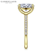 1.00ctr-2.00ctr Oval Cut Natural Diamond Ring