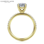1.00ctr-2.00ctr Oval Cut Natural Diamond Ring