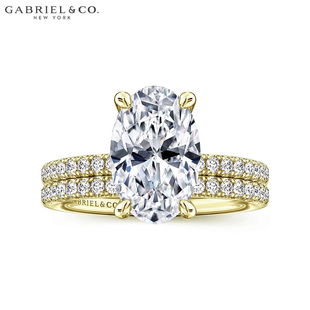 1.00ctr-2.00ctr Oval Cut Natural Diamond Ring
