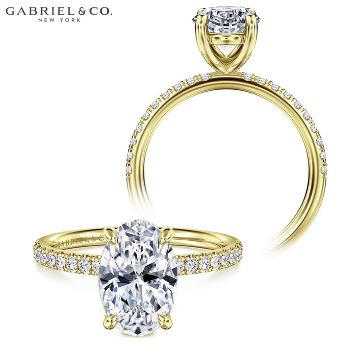 1.00ctr-2.00ctr Oval Cut Natural Diamond Ring