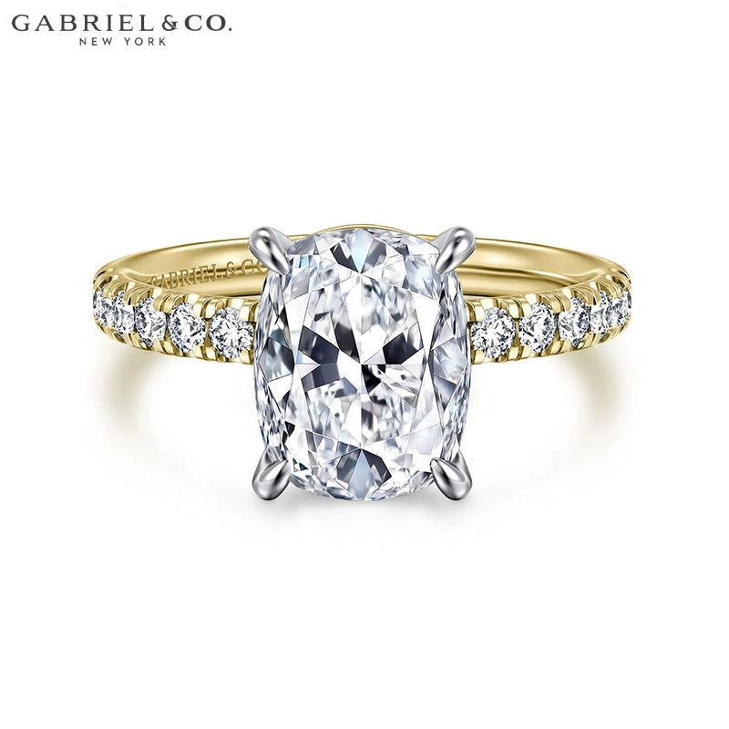 1.25ctr-2.50ctr Elongated Cushion Cut Lab Grown Diamond Ring Tailor Made