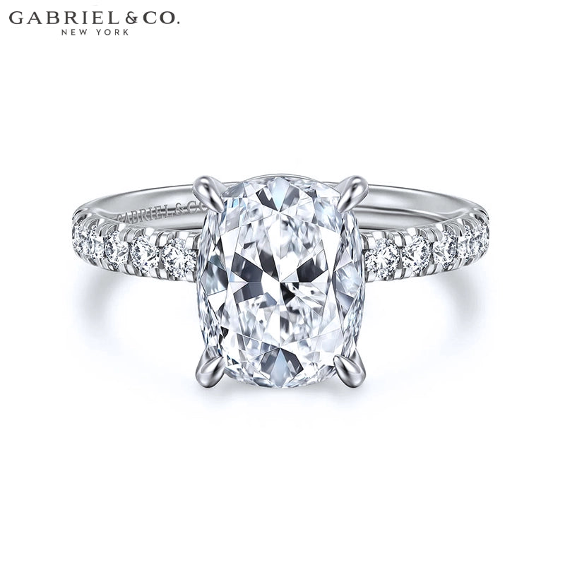 1.25ctr-2.50ctr Elongated Cushion Cut Lab Grown Diamond Ring Tailor Made