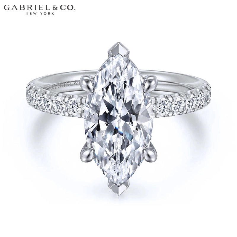 1.00ctr-2.00ctr Marquise Cut Natural Diamond Ring Tailor Made
