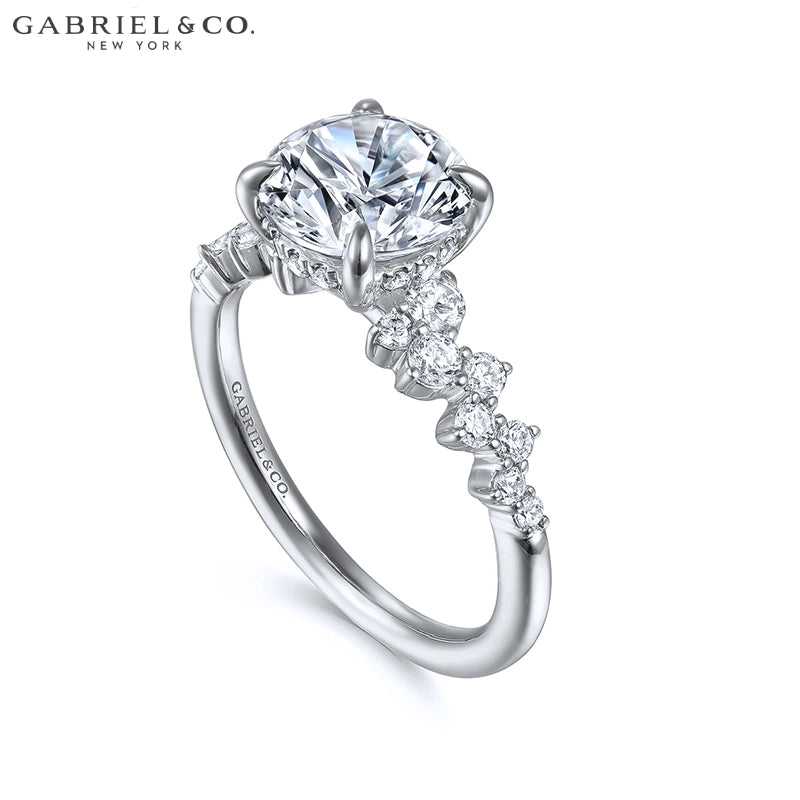 1.25ctr-2.00ctr Round Cut Natural Diamond Ring