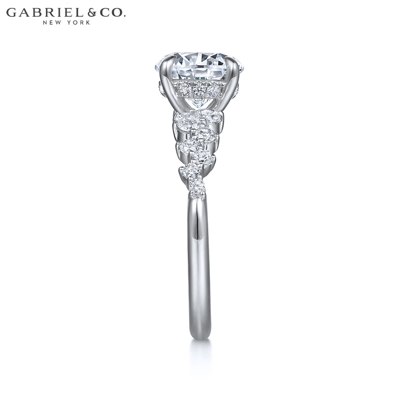 1.25ctr-2.00ctr Round Cut Natural Diamond Ring