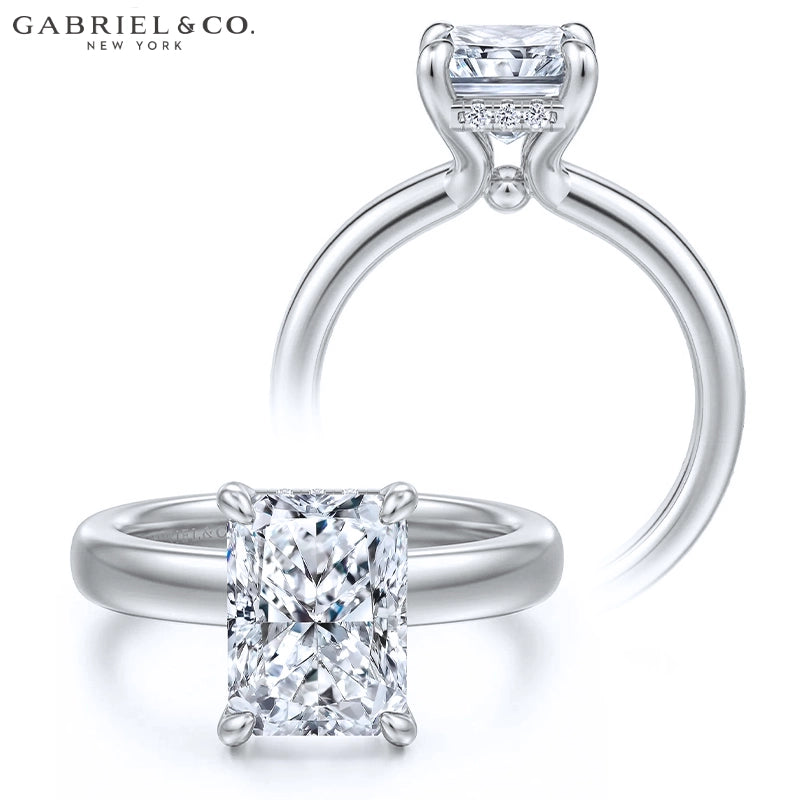 2.50ctr-5.00ctr Radiant Cut Lab Grown Diamond Ring
