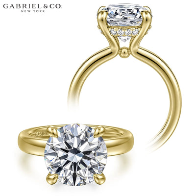 3.00ctr-5.00ctr Round Cut Lab Grown Diamond Ring