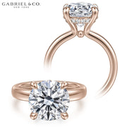 3.00ctr-5.00ctr Round Cut Lab Grown Diamond Ring