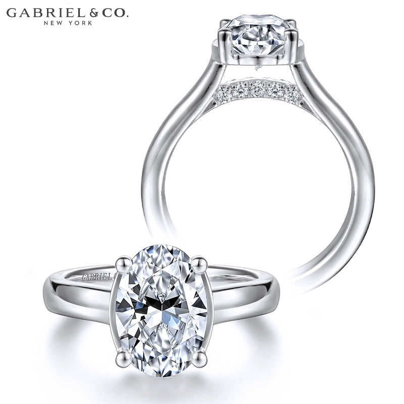 1.50ctr-3.00ctr Oval Cut Lab Grown Diamond Ring Tailor Made
