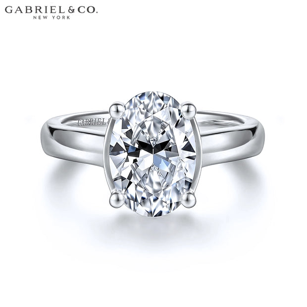 1.25ctr-2.00ctr Oval Cut Natural Diamond Ring