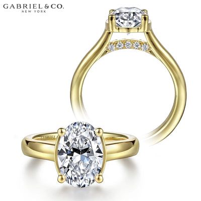 1.25ctr-2.00ctr Oval Cut Natural Diamond Ring