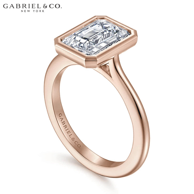 1.25ctr-2.50ctr Emerald Cut Lab Grown Diamond Ring Tailor Made