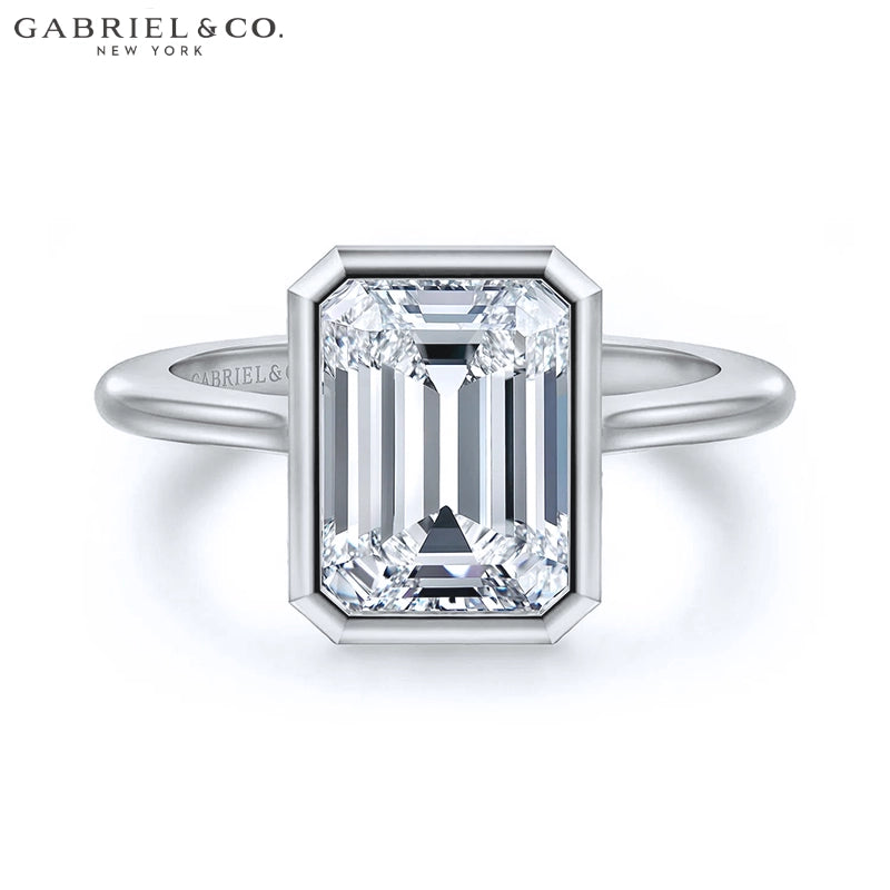1.00ctr-2.00ctr Emerald Cut Natural Diamond Ring Tailor Made