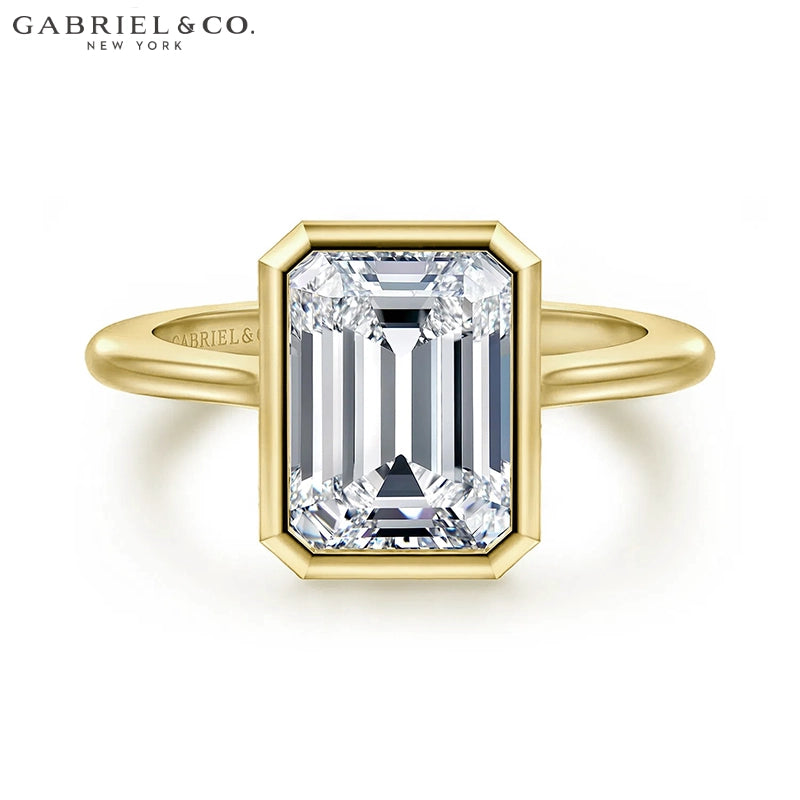 1.00ctr-2.00ctr Emerald Cut Natural Diamond Ring Tailor Made