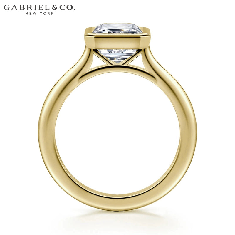 1.00ctr-2.00ctr Emerald Cut Natural Diamond Ring Tailor Made