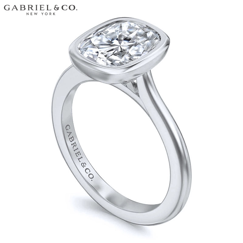 1.00ctr-2.00ctr Elongated Cushion Cut Natural Diamond Ring Tailor Made