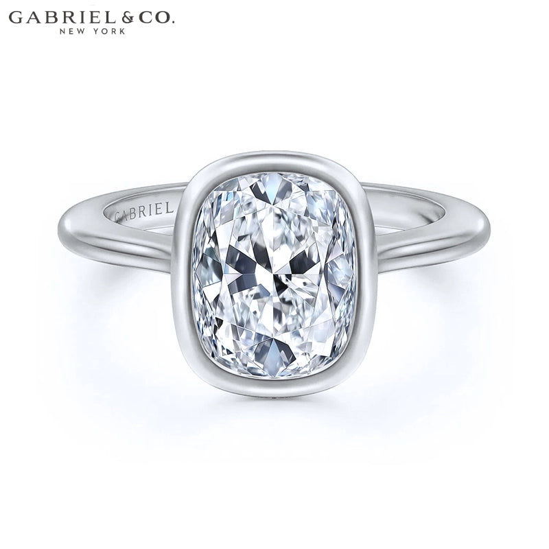 1.25ctr-2.50ctr Elongated Cushion Cut Lab Grown Diamond Ring Tailor Made
