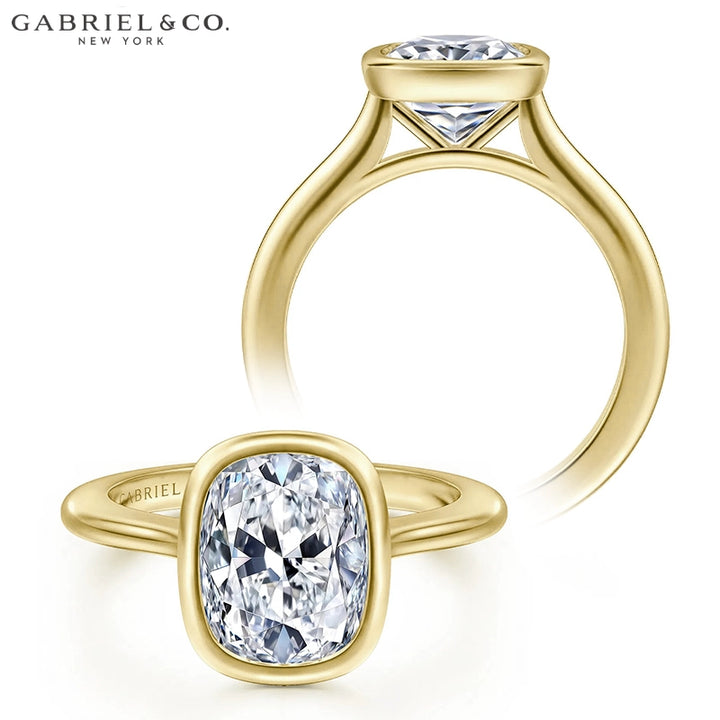 1.25ctr-2.50ctr Elongated Cushion Cut Lab Grown Diamond Ring Tailor Made