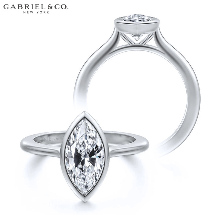 1.25ctr-2.50ctr Marquise Cut Lab Grown Diamond Ring Tailor Made