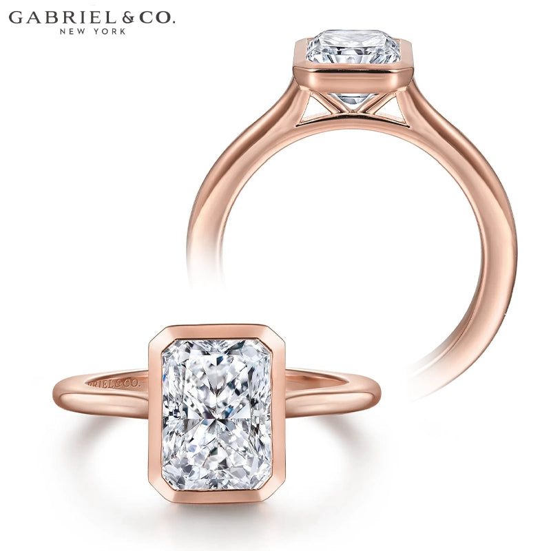 1.25ctr-2.50ctr Radiant Cut Lab Grown Diamond Ring Tailor Made