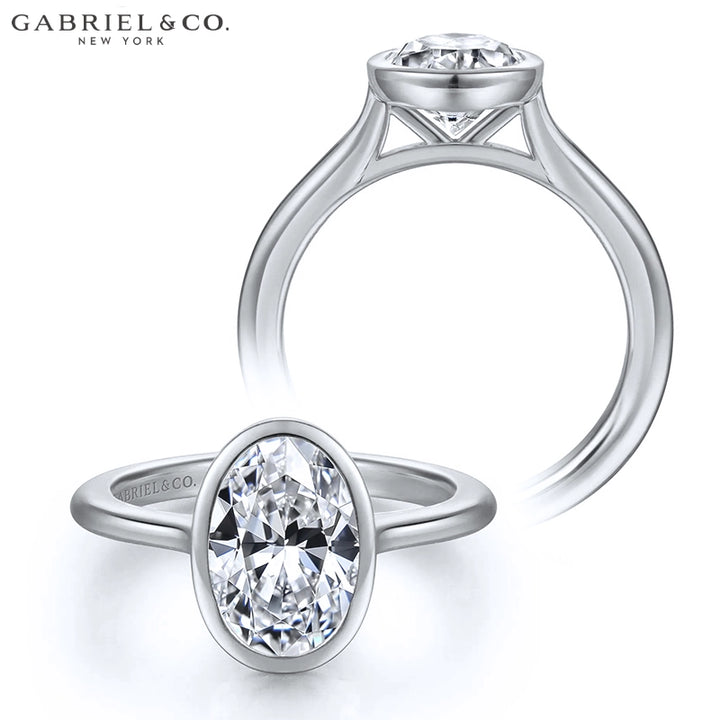 1.00ctr-2.00ctr Oval Cut Natural Diamond Ring Tailor Made