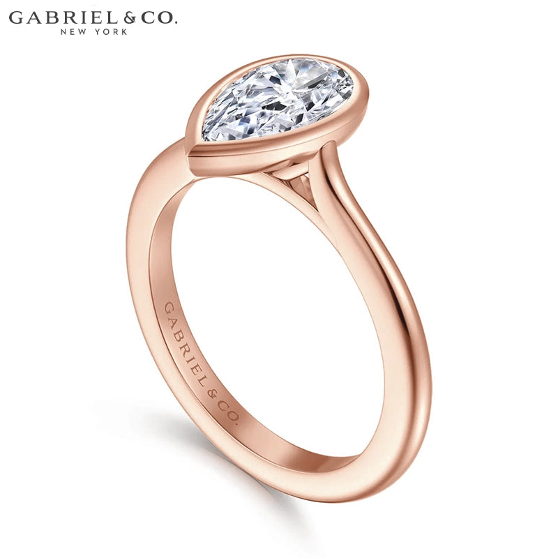 1.25ctr-2.50ctr Pear Cut Lab Grown Diamond Ring Tailor Made