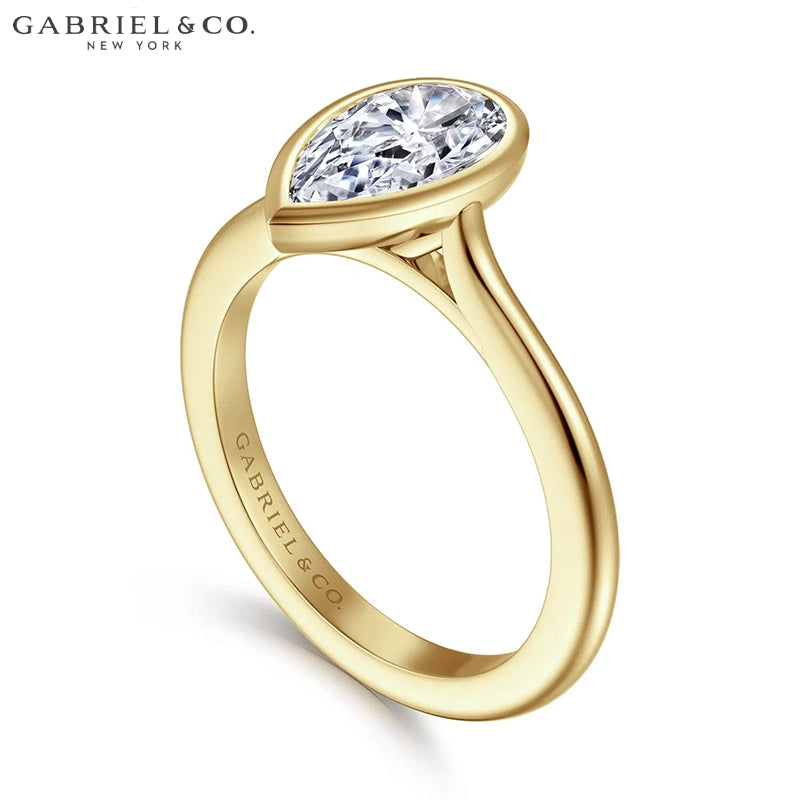 1.00ctr-2.00ctr Pear Cut Natural Diamond Ring Tailor Made