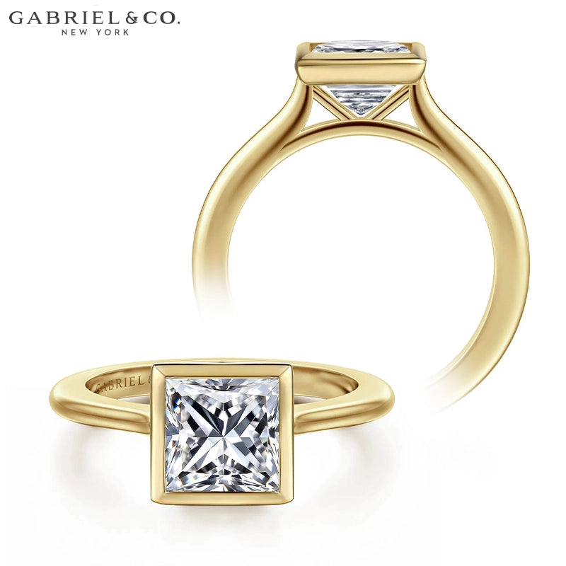 1.00ctr-2.00ctr Princess Cut Natural Diamond Ring Tailor Made