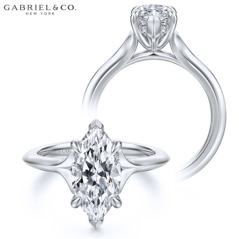 1.25ctr-2.50ctr Marquise Cut Lab Grown Diamond Ring