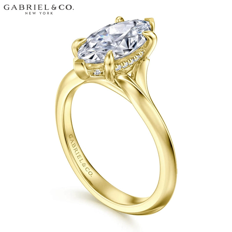 1.25ctr-2.50ctr Marquise Cut Lab Grown Diamond Ring Tailor Made