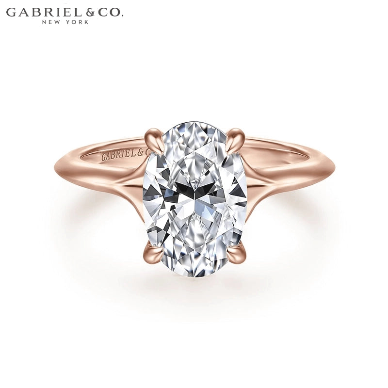 1.25ctr-2.50ctr Oval Cut Lab Grown Diamond Ring Tailor Made