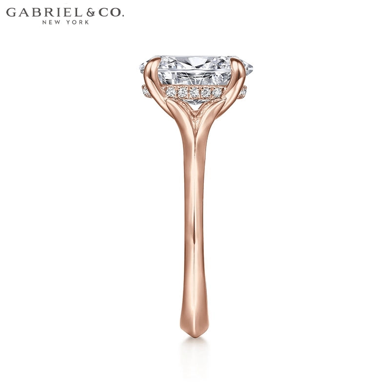 1.25ctr-2.50ctr Oval Cut Lab Grown Diamond Ring Tailor Made