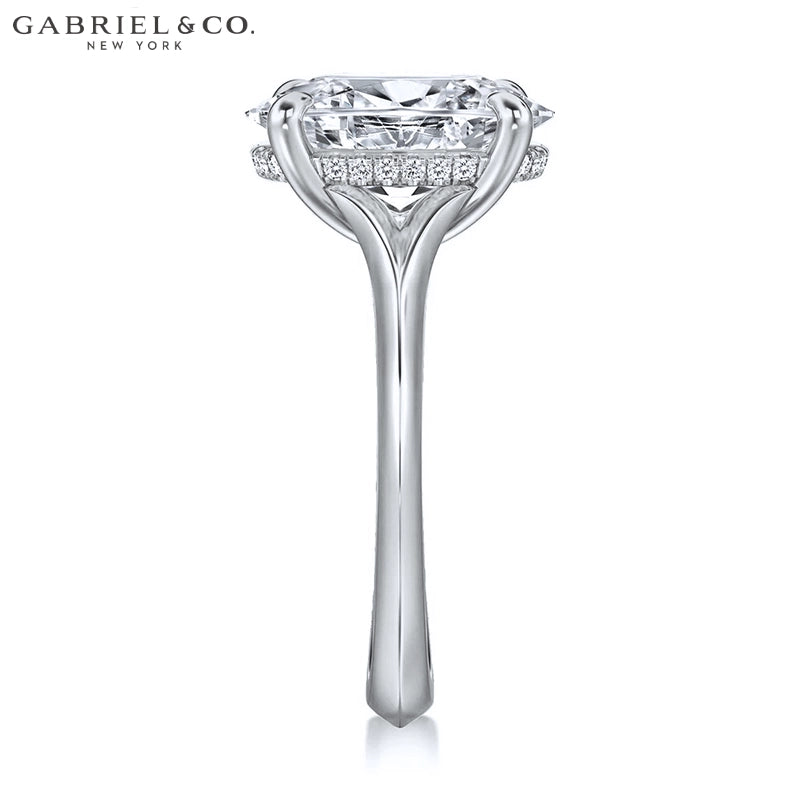 3.00ctr-5.00ctr Oval Cut Lab Grown Diamond Ring