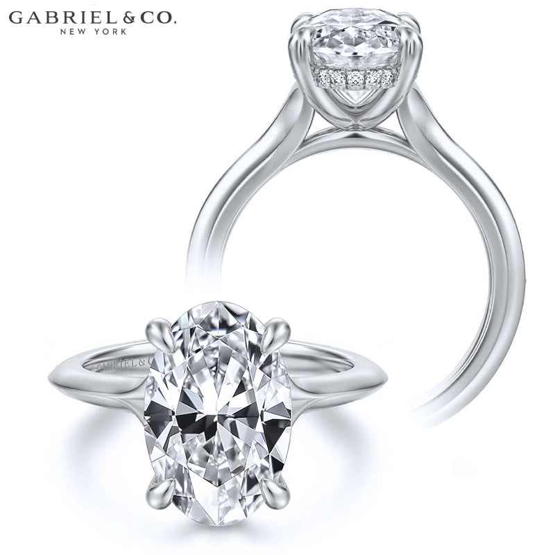 3.00ctr-5.00ctr Oval Cut Lab Grown Diamond Ring Tailor Made