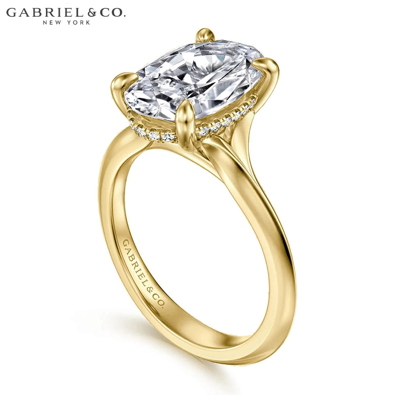 3.00ctr-5.00ctr Oval Cut Lab Grown Diamond Ring